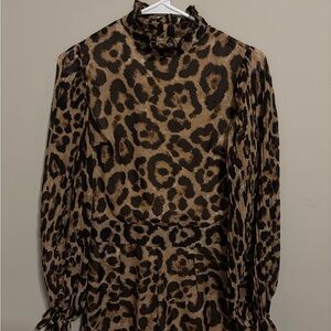 Nasty Gal Cheetah Print Romper